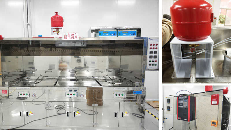 超聲波清洗機自動滅火裝置