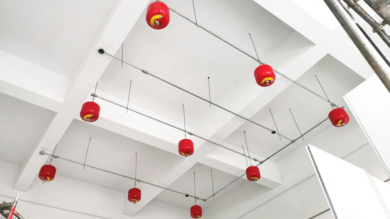 油漆房懸掛超細干粉滅火裝置