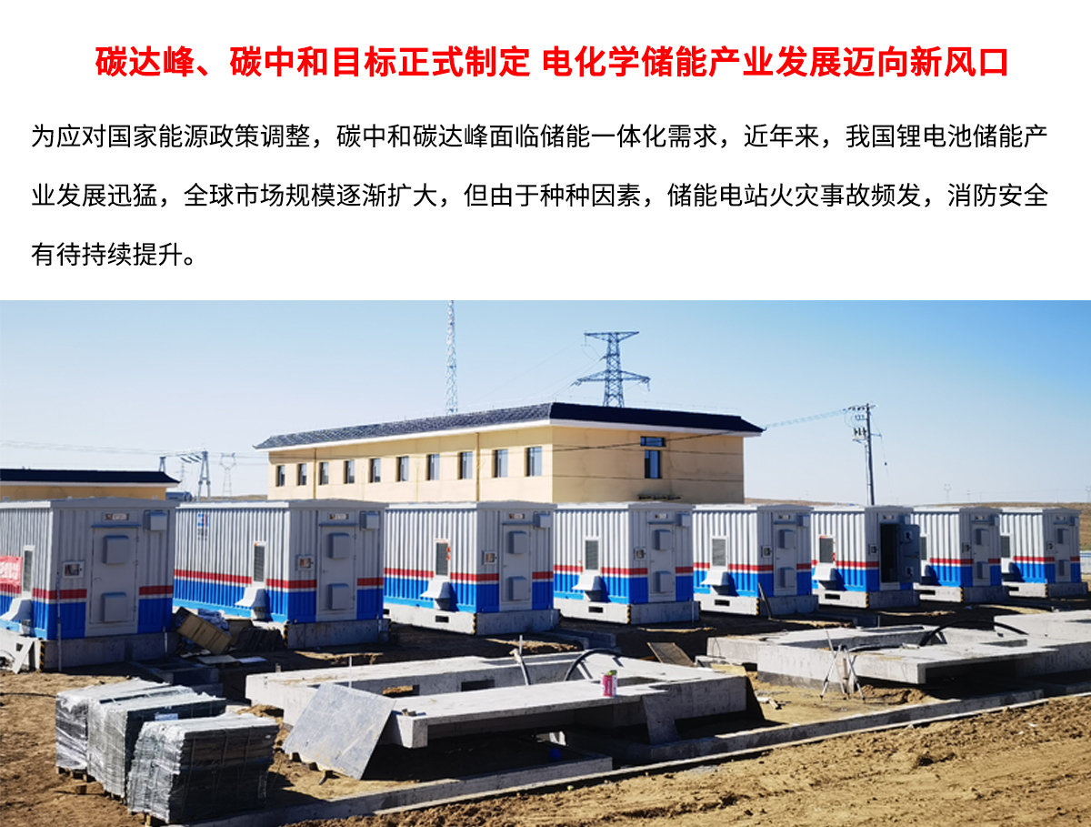 儲能消防系統背景