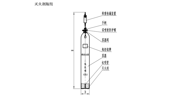 高壓二氧化碳滅火系統滅火劑瓶組