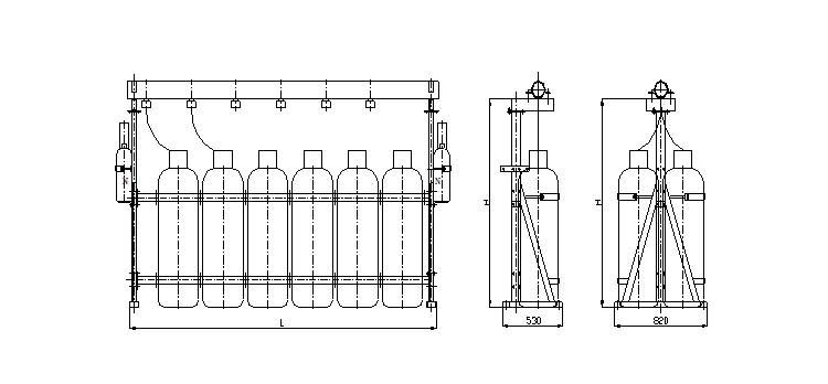 滅火劑瓶組框架