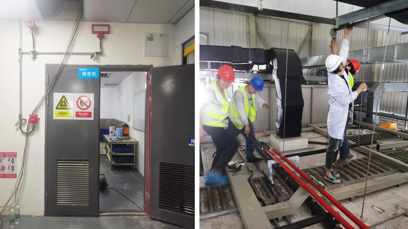 汽車噴漆涂裝車間氣體滅火系統