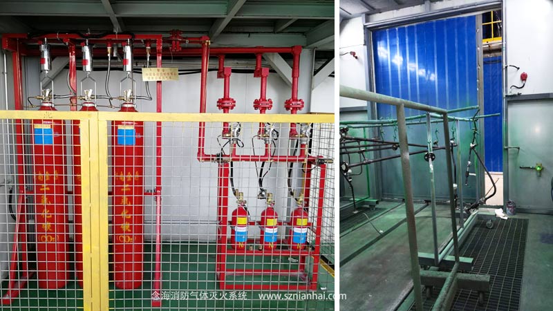 工業涂裝噴漆生產線氣體消防系統