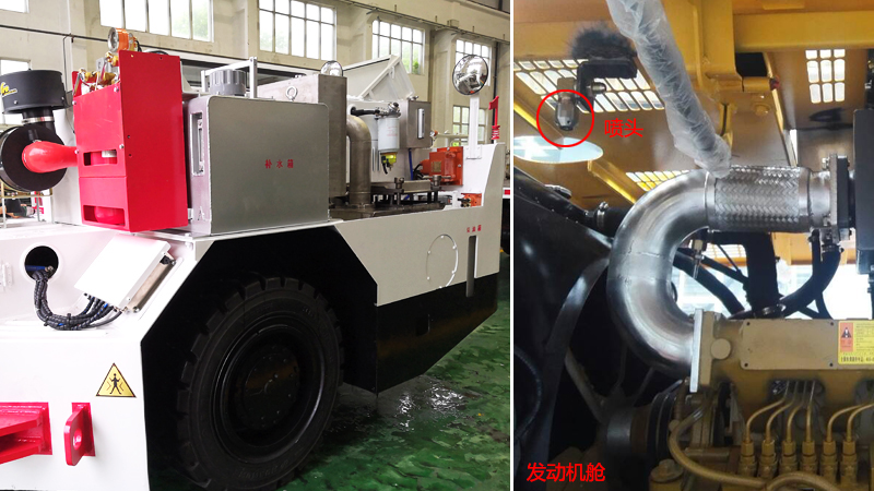 煤礦用車輛發動機艙自動滅火系統