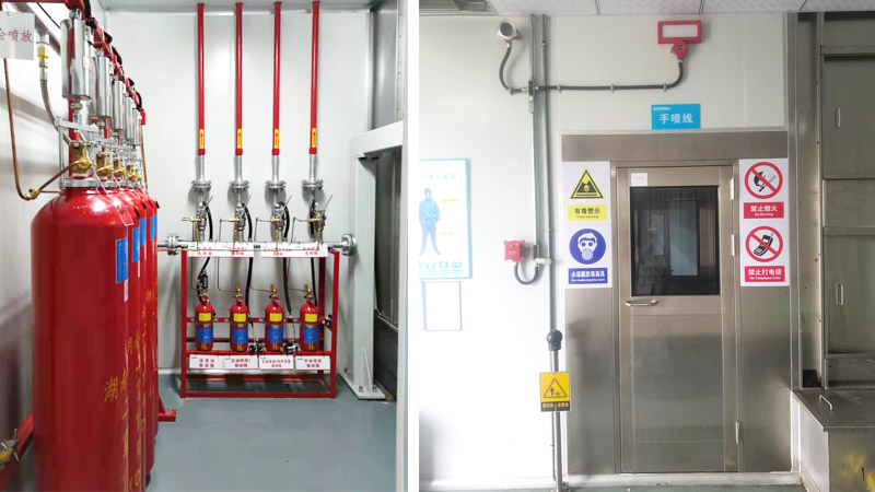 汽車噴漆生產線氣體滅火系統
