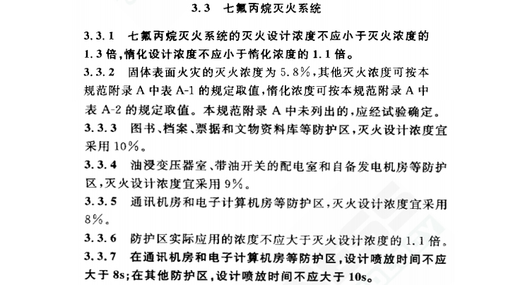 氣體滅火系統設計規范
