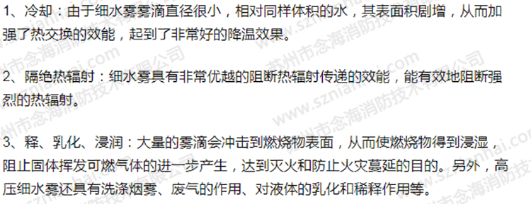 高壓細(xì)水霧滅火系統(tǒng)滅火原理1