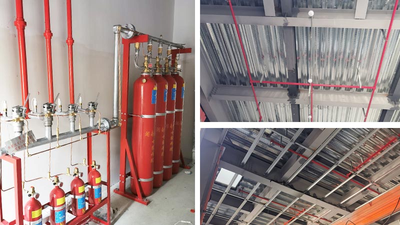 汽車發動機實驗室氣體滅火系統