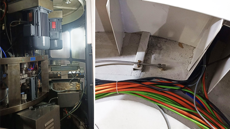 研磨機機床滅火裝置