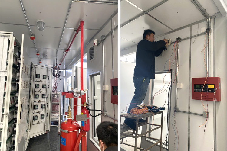 鋰電池儲能集裝箱七氟丙烷滅火系統